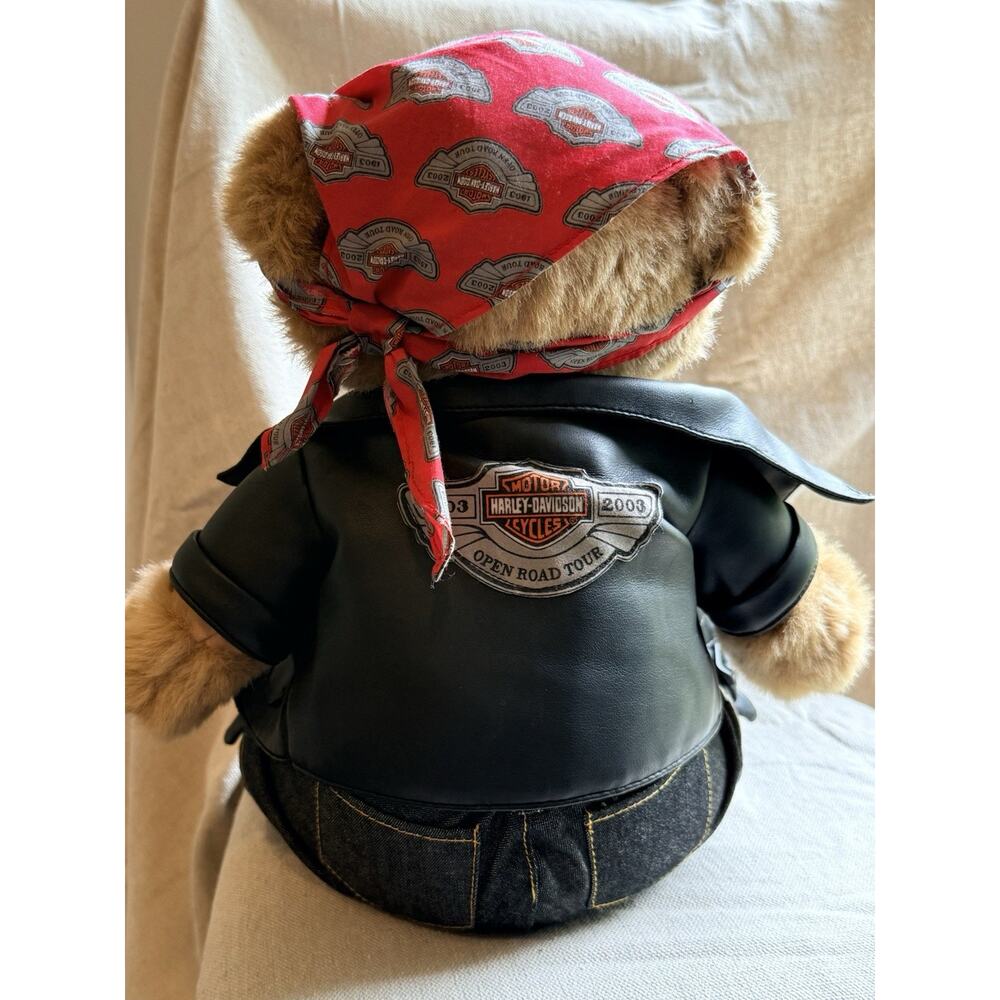 VTG 2003 Harley Davidson Bear 100th Anniversary Open Road Tour Plush Teddy Bear - Picture 8 of 12